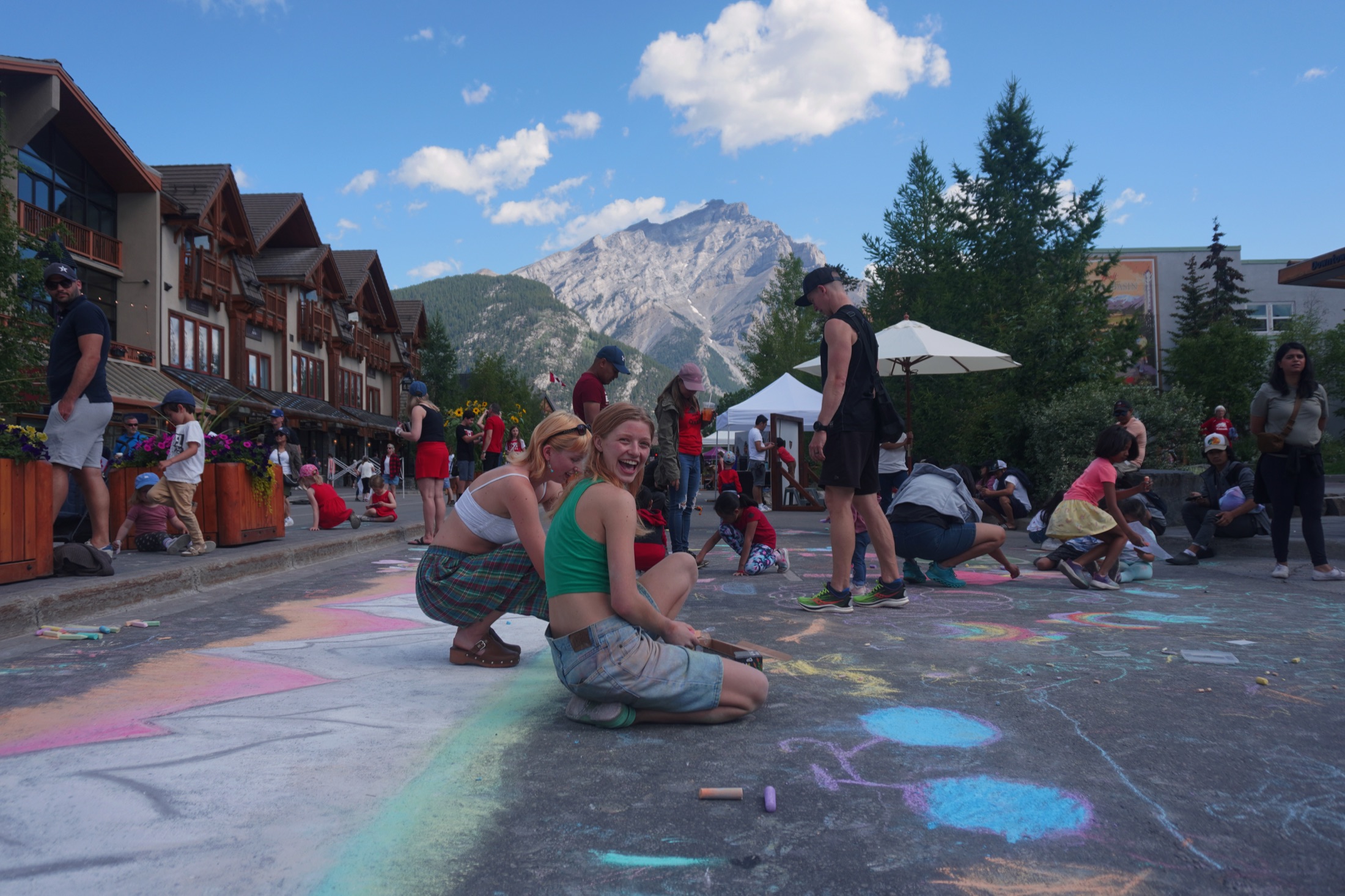 Banff Canada Day celebration in downtown Banff