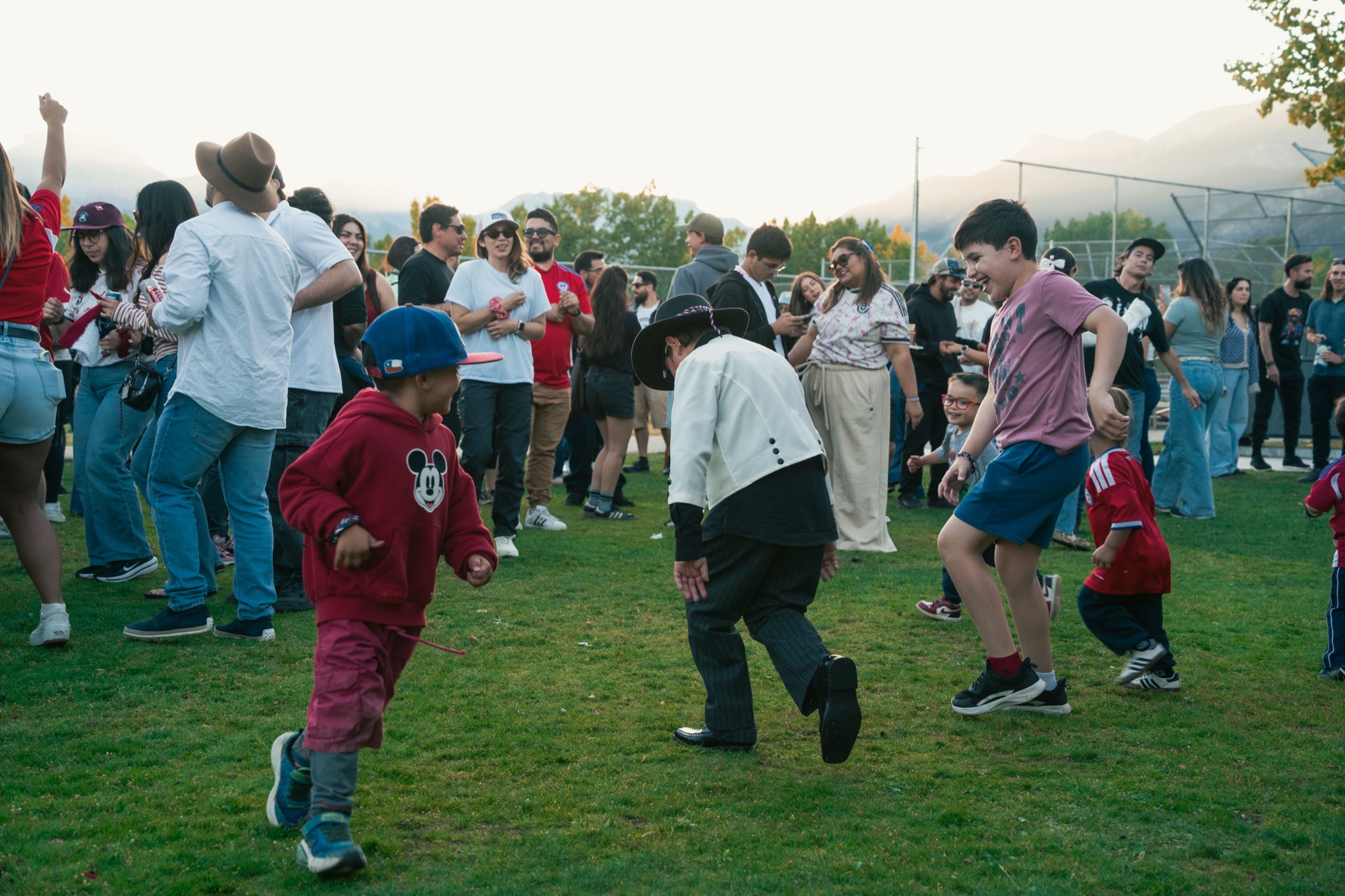 Guest dancing at a community event
